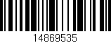 Código de barras (EAN, GTIN, SKU, ISBN): '14869535'