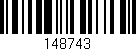 Código de barras (EAN, GTIN, SKU, ISBN): '148743'