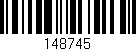 Código de barras (EAN, GTIN, SKU, ISBN): '148745'