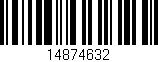 Código de barras (EAN, GTIN, SKU, ISBN): '14874632'