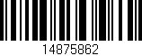 Código de barras (EAN, GTIN, SKU, ISBN): '14875862'