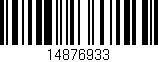 Código de barras (EAN, GTIN, SKU, ISBN): '14876933'