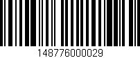 Código de barras (EAN, GTIN, SKU, ISBN): '148776000029'