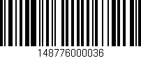 Código de barras (EAN, GTIN, SKU, ISBN): '148776000036'