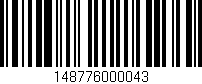 Código de barras (EAN, GTIN, SKU, ISBN): '148776000043'