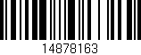 Código de barras (EAN, GTIN, SKU, ISBN): '14878163'