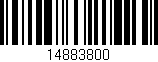 Código de barras (EAN, GTIN, SKU, ISBN): '14883800'