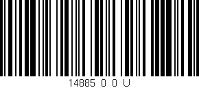 Código de barras (EAN, GTIN, SKU, ISBN): '14885_0_0_U'