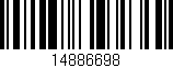 Código de barras (EAN, GTIN, SKU, ISBN): '14886698'