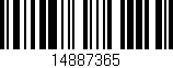 Código de barras (EAN, GTIN, SKU, ISBN): '14887365'