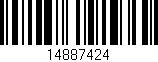 Código de barras (EAN, GTIN, SKU, ISBN): '14887424'