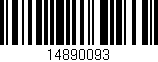 Código de barras (EAN, GTIN, SKU, ISBN): '14890093'
