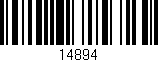 Código de barras (EAN, GTIN, SKU, ISBN): '14894'