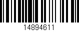 Código de barras (EAN, GTIN, SKU, ISBN): '14894611'