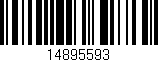 Código de barras (EAN, GTIN, SKU, ISBN): '14895593'