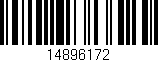 Código de barras (EAN, GTIN, SKU, ISBN): '14896172'