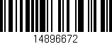 Código de barras (EAN, GTIN, SKU, ISBN): '14896672'