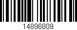 Código de barras (EAN, GTIN, SKU, ISBN): '14896809'