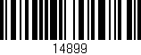 Código de barras (EAN, GTIN, SKU, ISBN): '14899'