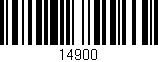 Código de barras (EAN, GTIN, SKU, ISBN): '14900'