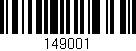 Código de barras (EAN, GTIN, SKU, ISBN): '149001'