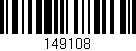 Código de barras (EAN, GTIN, SKU, ISBN): '149108'