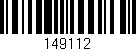 Código de barras (EAN, GTIN, SKU, ISBN): '149112'