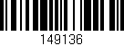 Código de barras (EAN, GTIN, SKU, ISBN): '149136'
