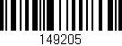 Código de barras (EAN, GTIN, SKU, ISBN): '149205'