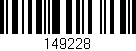 Código de barras (EAN, GTIN, SKU, ISBN): '149228'