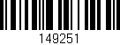 Código de barras (EAN, GTIN, SKU, ISBN): '149251'