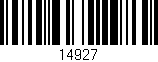 Código de barras (EAN, GTIN, SKU, ISBN): '14927'