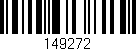 Código de barras (EAN, GTIN, SKU, ISBN): '149272'