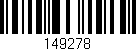 Código de barras (EAN, GTIN, SKU, ISBN): '149278'