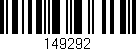 Código de barras (EAN, GTIN, SKU, ISBN): '149292'