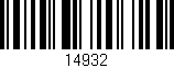 Código de barras (EAN, GTIN, SKU, ISBN): '14932'