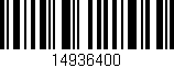 Código de barras (EAN, GTIN, SKU, ISBN): '14936400'
