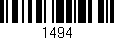 Código de barras (EAN, GTIN, SKU, ISBN): '1494'