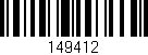 Código de barras (EAN, GTIN, SKU, ISBN): '149412'