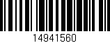 Código de barras (EAN, GTIN, SKU, ISBN): '14941560'