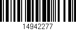Código de barras (EAN, GTIN, SKU, ISBN): '14942277'