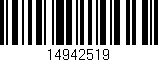 Código de barras (EAN, GTIN, SKU, ISBN): '14942519'