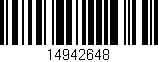 Código de barras (EAN, GTIN, SKU, ISBN): '14942648'