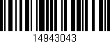 Código de barras (EAN, GTIN, SKU, ISBN): '14943043'