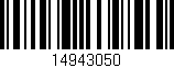 Código de barras (EAN, GTIN, SKU, ISBN): '14943050'