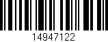 Código de barras (EAN, GTIN, SKU, ISBN): '14947122'