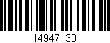 Código de barras (EAN, GTIN, SKU, ISBN): '14947130'