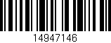 Código de barras (EAN, GTIN, SKU, ISBN): '14947146'