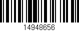 Código de barras (EAN, GTIN, SKU, ISBN): '14948656'