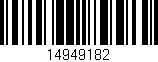 Código de barras (EAN, GTIN, SKU, ISBN): '14949182'